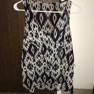 Charlotte Russe flowy sheer tank, good condition!